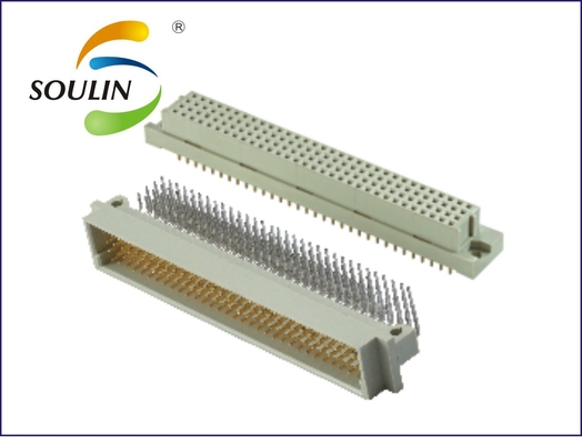 DIN41612 128p Right Angle Pin Header Four Row Straight H11.5 PC3.0