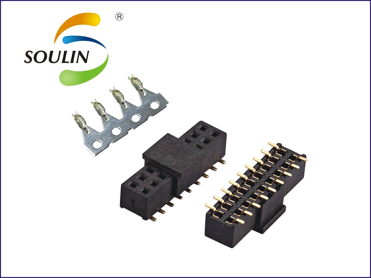 Dual Row Female Pin Header 2.54 Mm U Type Without Column Temira
